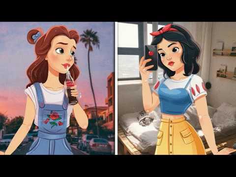 Новая реальность. диснеевские принцессы теперь темнокожие