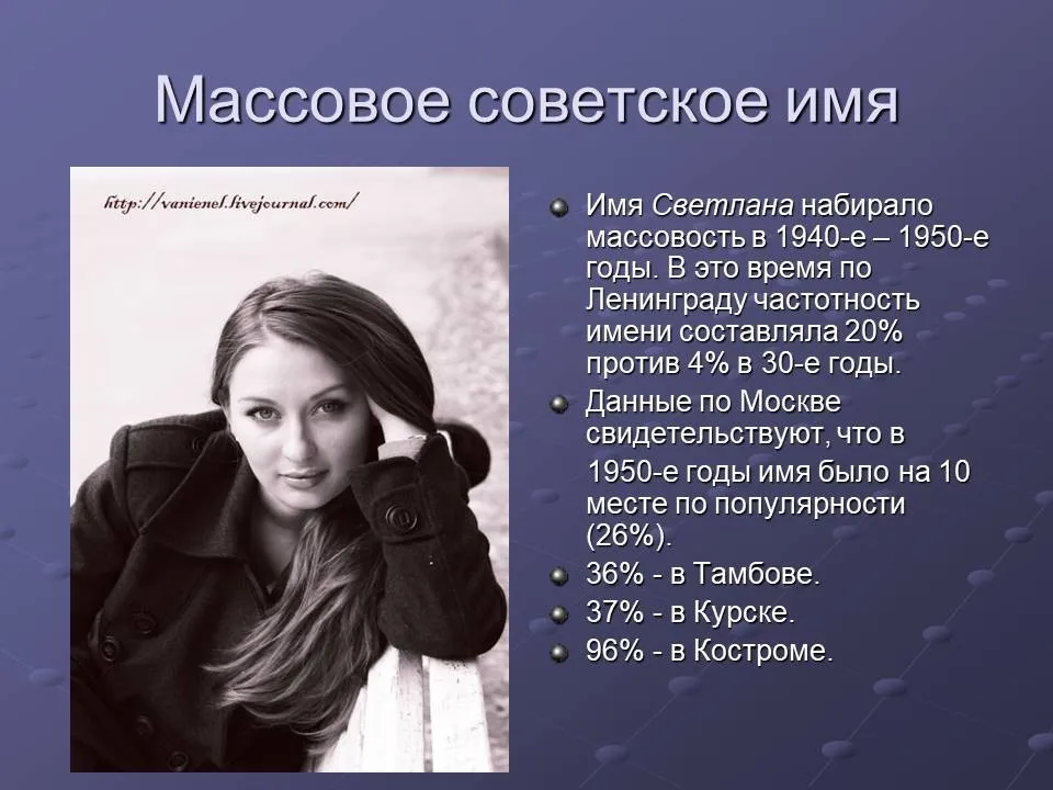 Имена в советском союзе